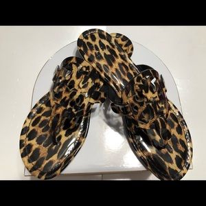 Tory Burch Natural Leopard Print Millers